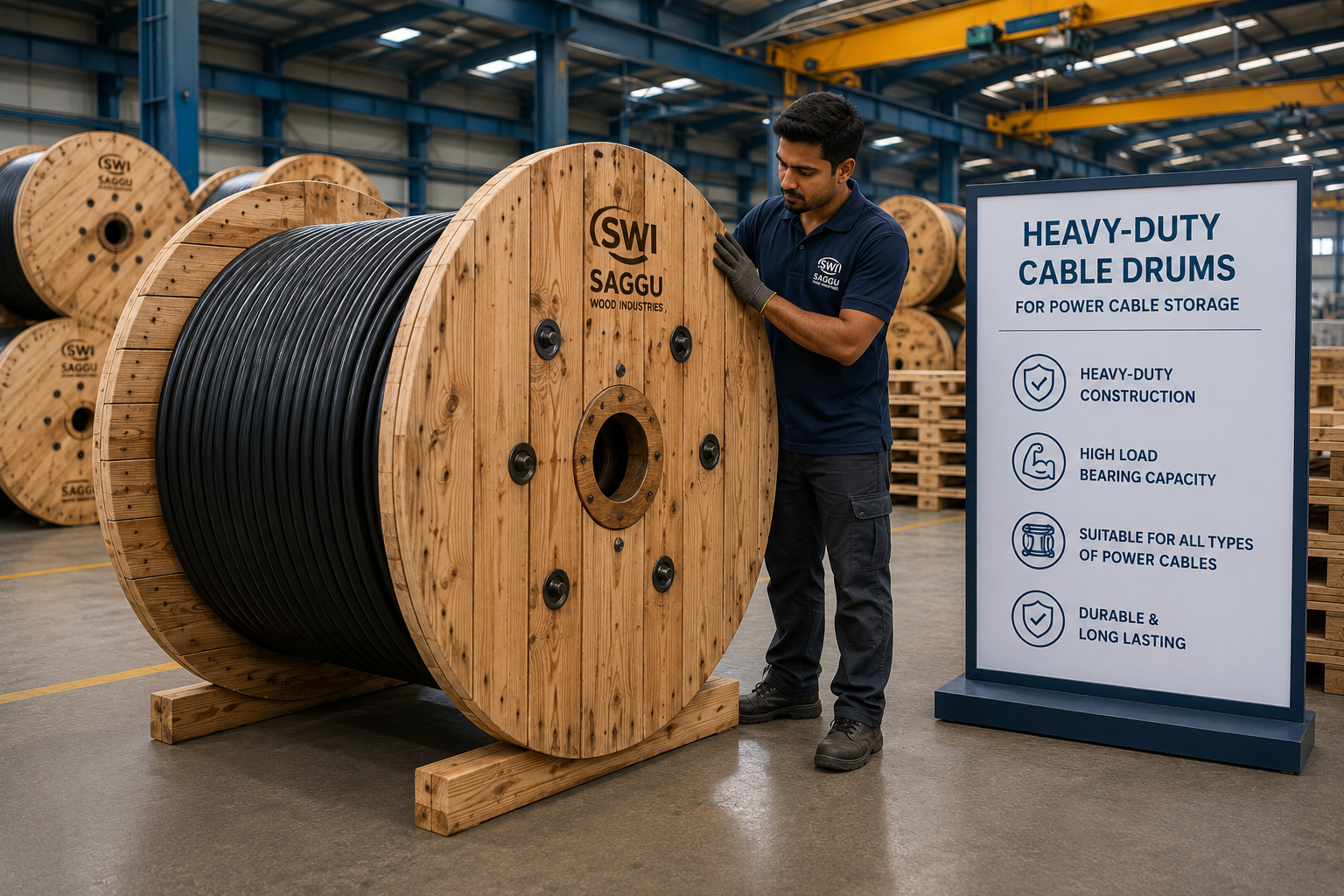 Heavy-Duty Cable Drums for Power Cable Storage
