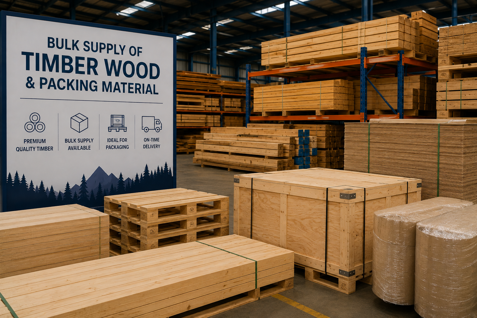 Bulk Supply of Timber Wood & Packing Material